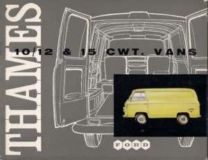 Ford Thames 10/12/15cwt Van 1959 60 UK Market Brochure  