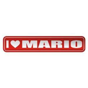 LOVE MARIO  STREET SIGN NAME