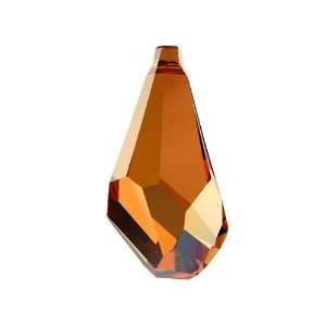  6015 50mm Polygon Drop Pendant Crystal Copper Arts 