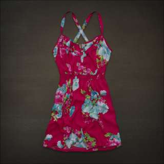 NWT Hollister Bettys Floral Beach Sun Dress S Small Skirt Ruffle Pink 
