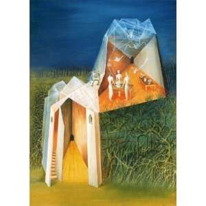 Hand Made Oil Reproduction   Remedios Varo   32 x 44 inches   Centaur 