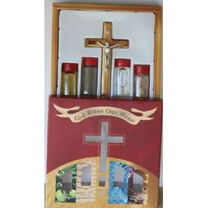  Holy Land Fancy Remembrance Gift Set Olive Wood Crucifix 