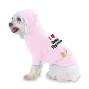  I Love/Heart Dental Hygienists Hooded (Hoody) T Shirt with 