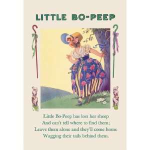  Little Bo Peep 24X36 Canvas Giclee