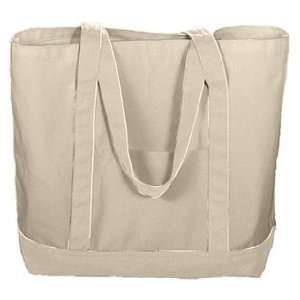  Augusta Sportswear Boater Tote NATURAL/ NATURAL 19 1/2 X 