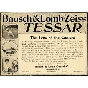  1906 Ad Bausch Lomb Zeiss Tessar Camera Lens Rochester 