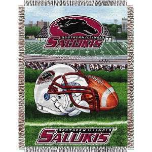  Southern Illinois Salukis NCAA Woven Tapestry Throw (Home 