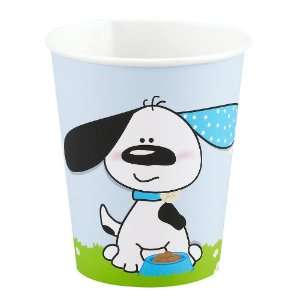  Playful Puppy Blue 9 oz. Paper Cups Party Supplies Toys 