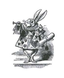 John Tenniel Wonderland Rabbit Cross Stitch Pattern  