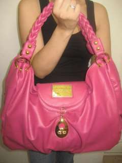 BAG pink HANDBAG shoulder PURSE BIG braided leather lk large designer 