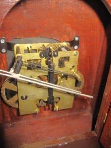 Gorgeous Vintage Tempus Fugit Mantle Clock Wood Case  