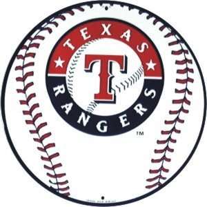  Texas Rangers Metal Circle Sign