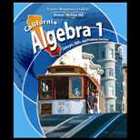 Algebra 1 California Edition (Teacher Edition) (ISBN10 0078778530 