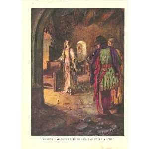 Geraint Had Never Seen So fair And Sweet A Lady 6 X 9 Color Print By 