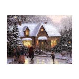   Of Light Skaters Pond 1000 Piece Jigsaw Puzzle Toys & Games