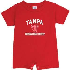  Tampa Spartans Red Womens Cross Country Arch Baby Romper 