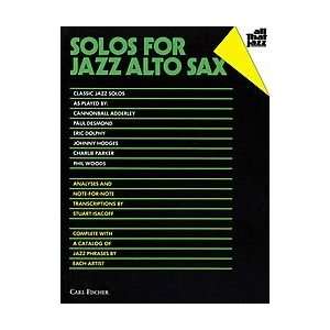  Solos for Jazz Alto Sax Musical Instruments