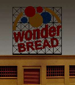Miller Animated Billboard Sign Wonder Bread N HO #4062 NEW  