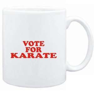  Mug White  VOTE FOR Karate  Sports