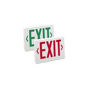  GREEN LED Exit Sign with Battery Backup