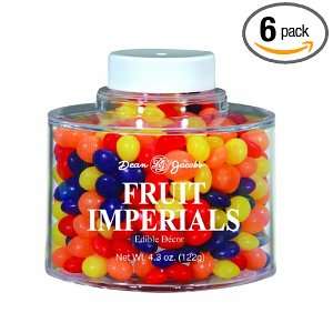 Dean Jacobs Fruit Imperials Stacking Jar, 4.3 Ounce (Pack of 6 