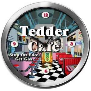 TEDDER 14 Inch Cafe Metal Clock Quartz Movement  Kitchen 