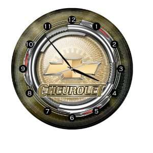  10x12 Chevrolet Chevelle Button Tin Clock Sports 