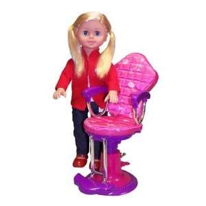  18 On the Go Girl Doll and Salon Chair Toys & Games