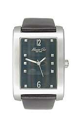 Kenneth Cole New York Mens KC1587 Classic Black Leather Watch  
