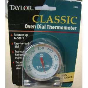  Taylor Classic Stainless Steel Oven Dial Thermometer 
