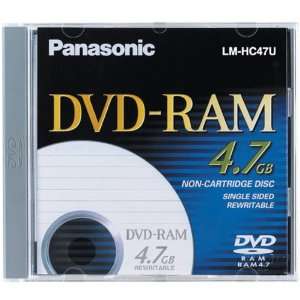  3x Rewritable Single Sided DVD RAM Disc With Cartridge 