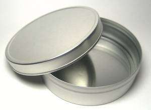 Blank Round Metal Tin Box Survival Kit Containers #4  