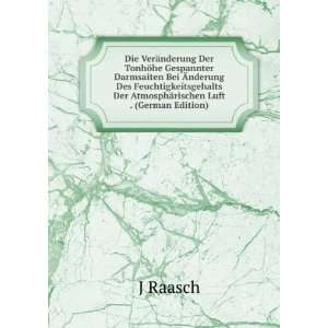   Der AtmosphÃ¤rischen Luft . (German Edition) J Raasch Books