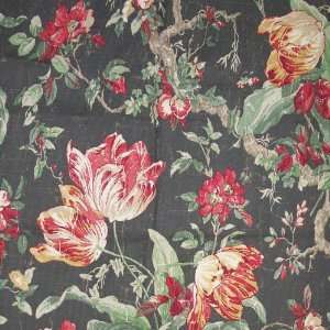   Wide Fabric Oleron Color Espresso Braemore Flower Fabric By the Yard