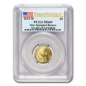  2012 W Star Spangled Banner   MS 69 PCGS (First Strike) (5 