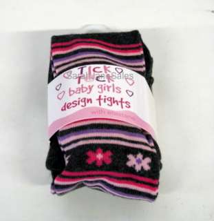 Baby Girls Funky Tights Flowers Striped Winter Warmers  