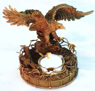 Bronze Eagle Candle Votive Tea Light Statue Bird NEW  