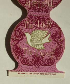 1970s Diecut Matchbook Lady and Dove Disco Denver CO MB  
