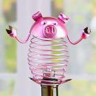 Figurine Metal Wine Bottle Stopper   Pig (set of 3) by 