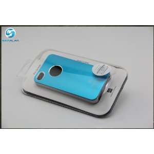 Air Jacket Cover Case for AT&T iPhone 4 4S Light Blue (W/ Retail Box 