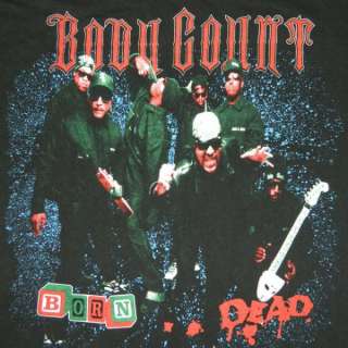 VTG BODY COUNT 1994 BORN DEAD TOUR T SHIRT XL ORIGINAL ICE T CONCERT 