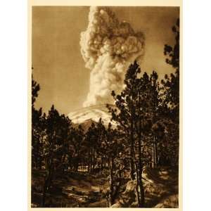 1925 Popocatepetl Popo Eruption Volcano Tlamacas Mexico   Original 