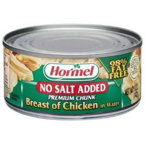  Hormel Chunk Breast of Chicken, No Salt Added, 5 oz Cans, 12 ct 