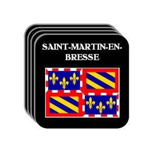   Burgundy)   SAINT MARTIN EN BRESSE Set of 4 Mini Mousepad Coasters