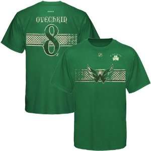   Alexander Ovechkin Kelly Green St. Patricks Day Player T shirt