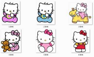 Personalized HELLO KITTY Baby Shower Favor Tags  