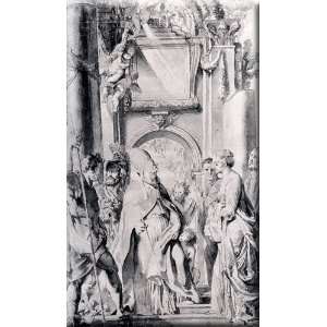  Saint Gregory With Saints Domitilla, Maurus, And Papianus 