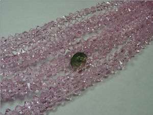 10 STRANDS 6MM X 7MM FACETED GLASS BEADS LOT (T7)  