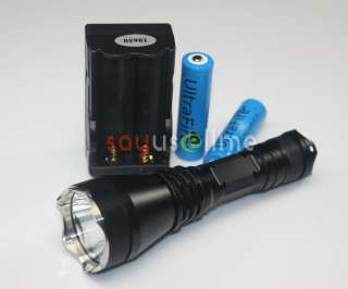 1300 Lm CREE XM L XML T6 LED Flashlight Torch KG5 Lamp +SET +2x 18650 