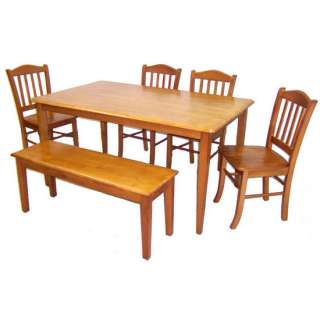 Shaker Dining Sets in Oak and Black/Oak Finishes by Boraam Industries 